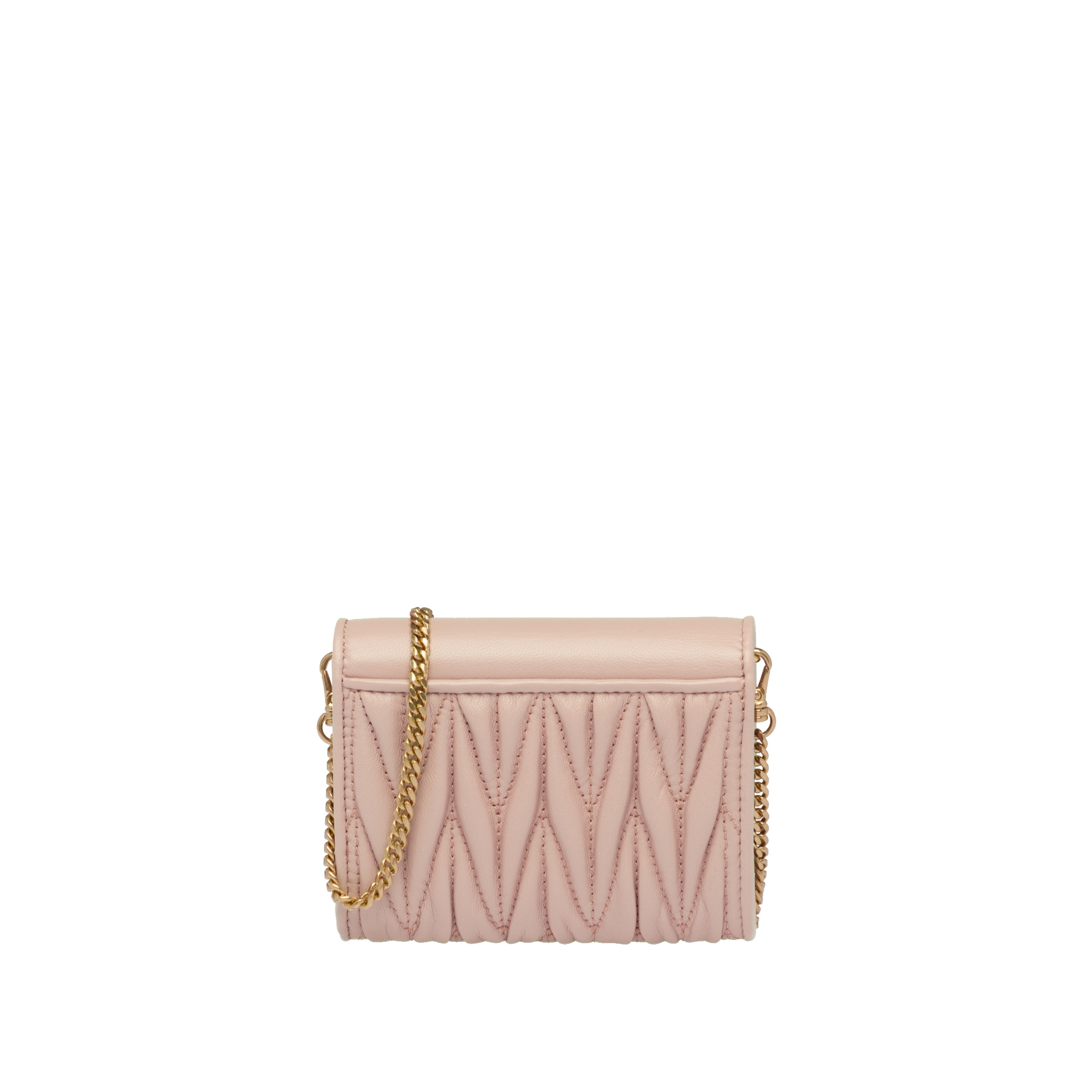 Nappa leather wallet with shoulder strap 4