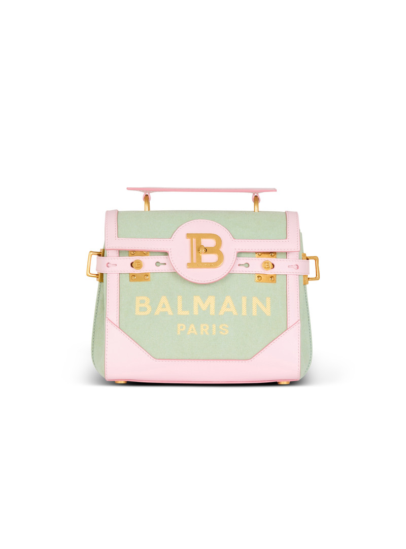 B-Buzz 23 leather and canvas bag 1