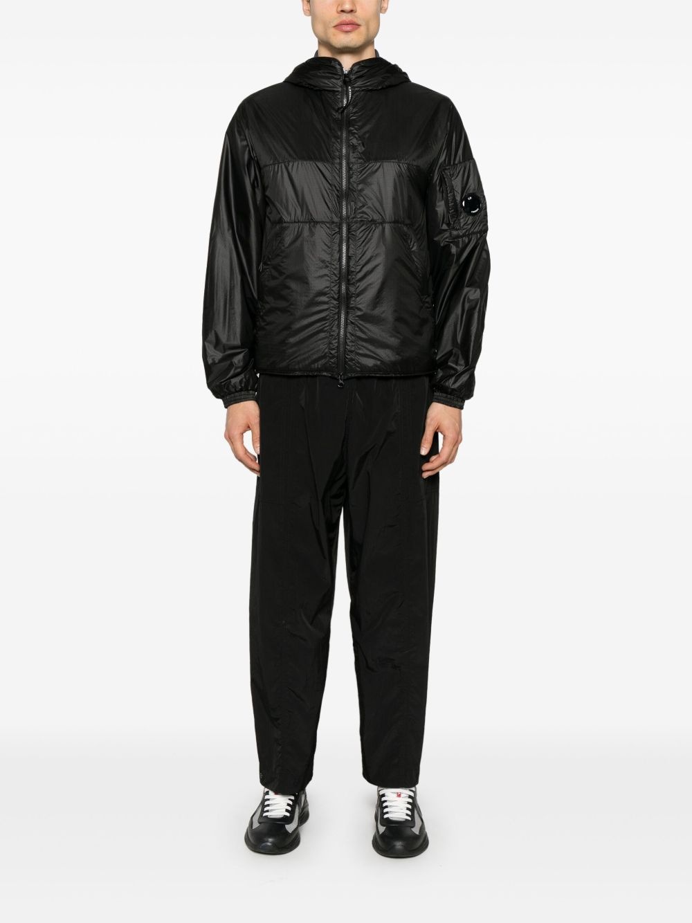 Lens-detail hooded jacket - 2