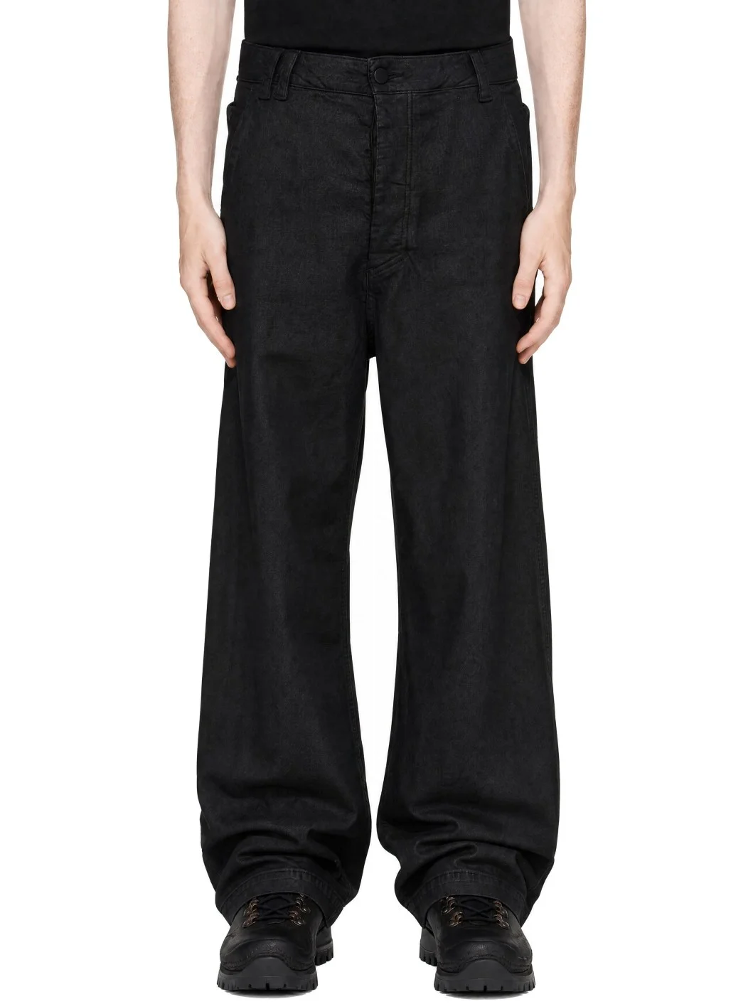 Black T 108 Coated Jeans - 1