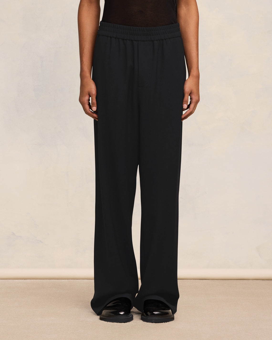 WIDE ELASTICATED WAIST TROUSERS - 3