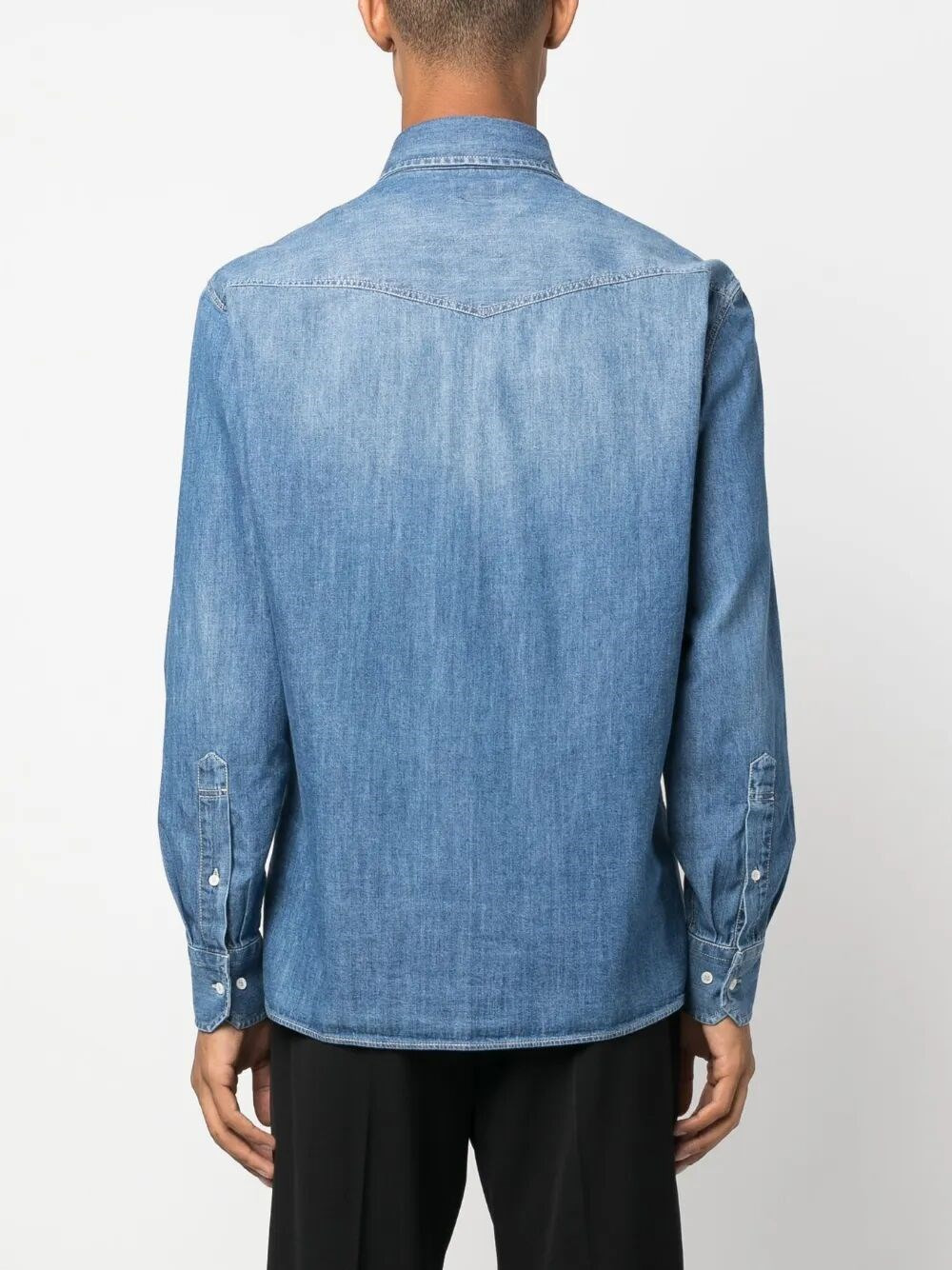 Lightweight Denim Easy Fit Western Shirt - 3