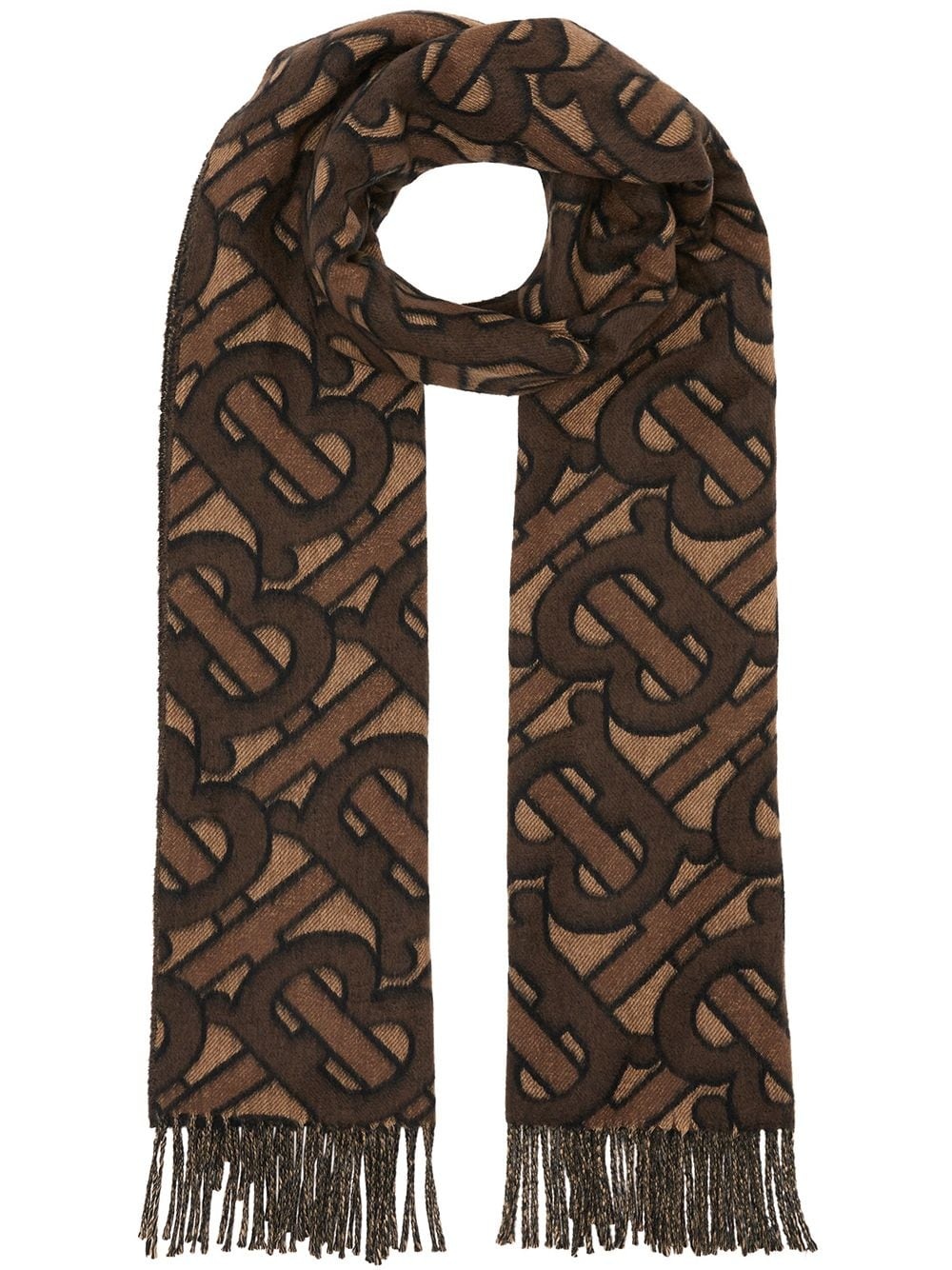 Monogram Cashmere Jacquard Scarf - 1