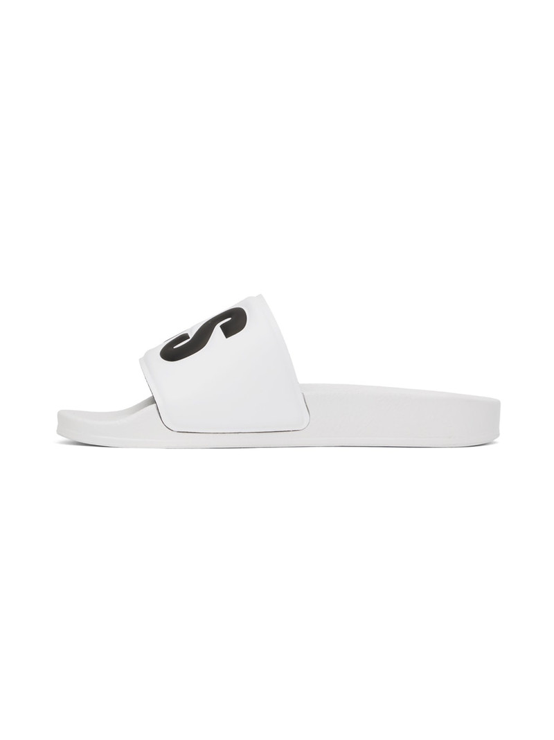 MSGM White Maxi Logo Slides outlook