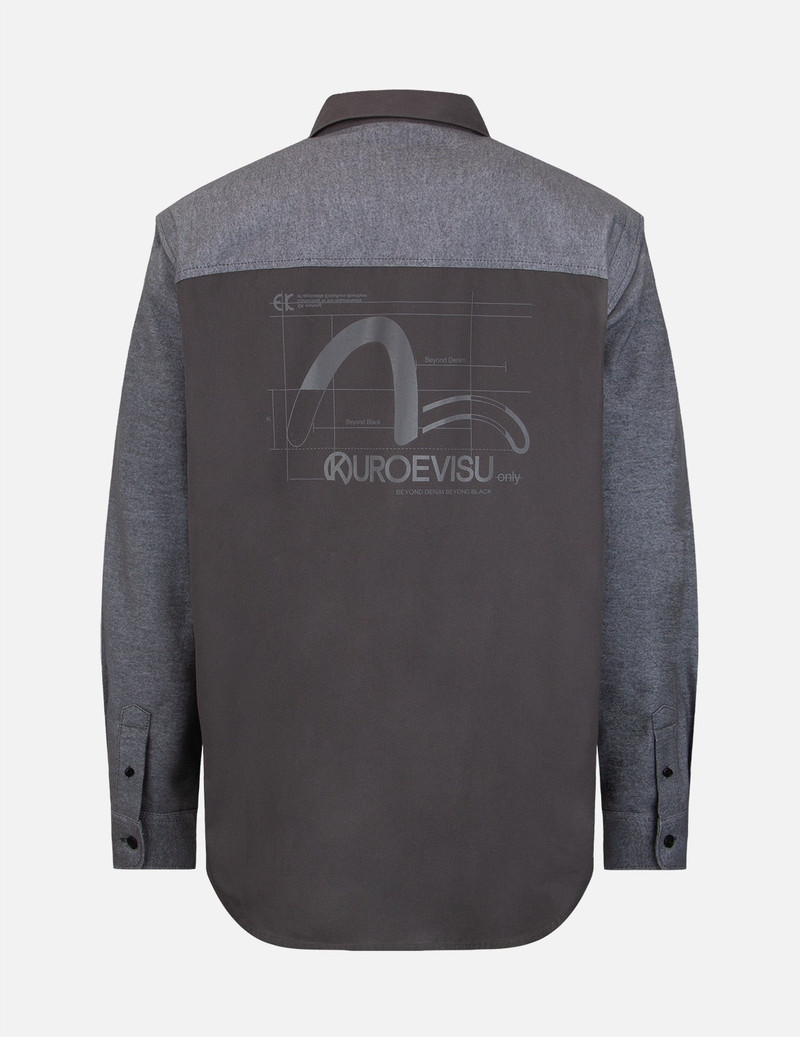 EVISU Seagull Print Multi Pocket Shirt outlook