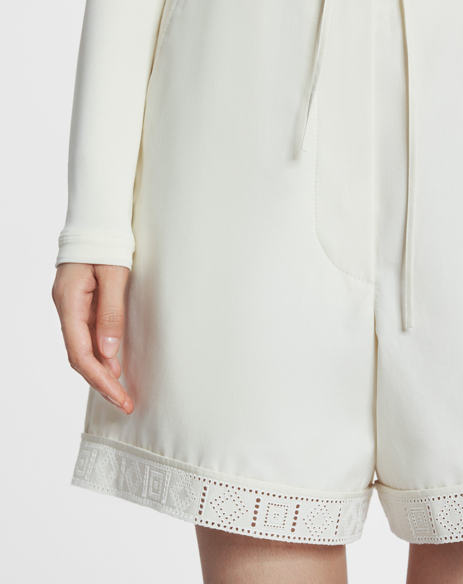 COTTON PEPLUM SHORTS - 5