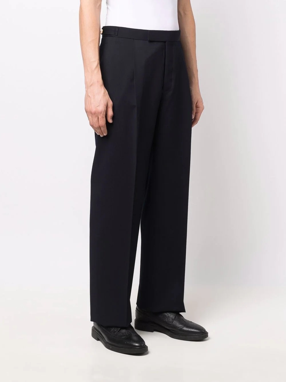 tailored straight-leg trousers - 3