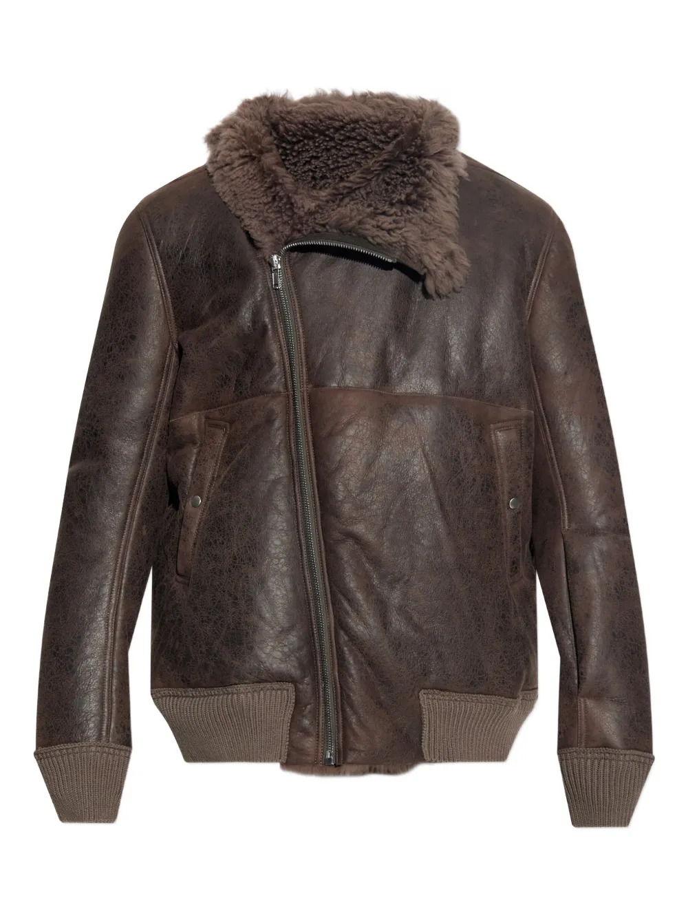 RICK OWENS - Men Bomber In Montone Hollywood Flight Jacket - 5