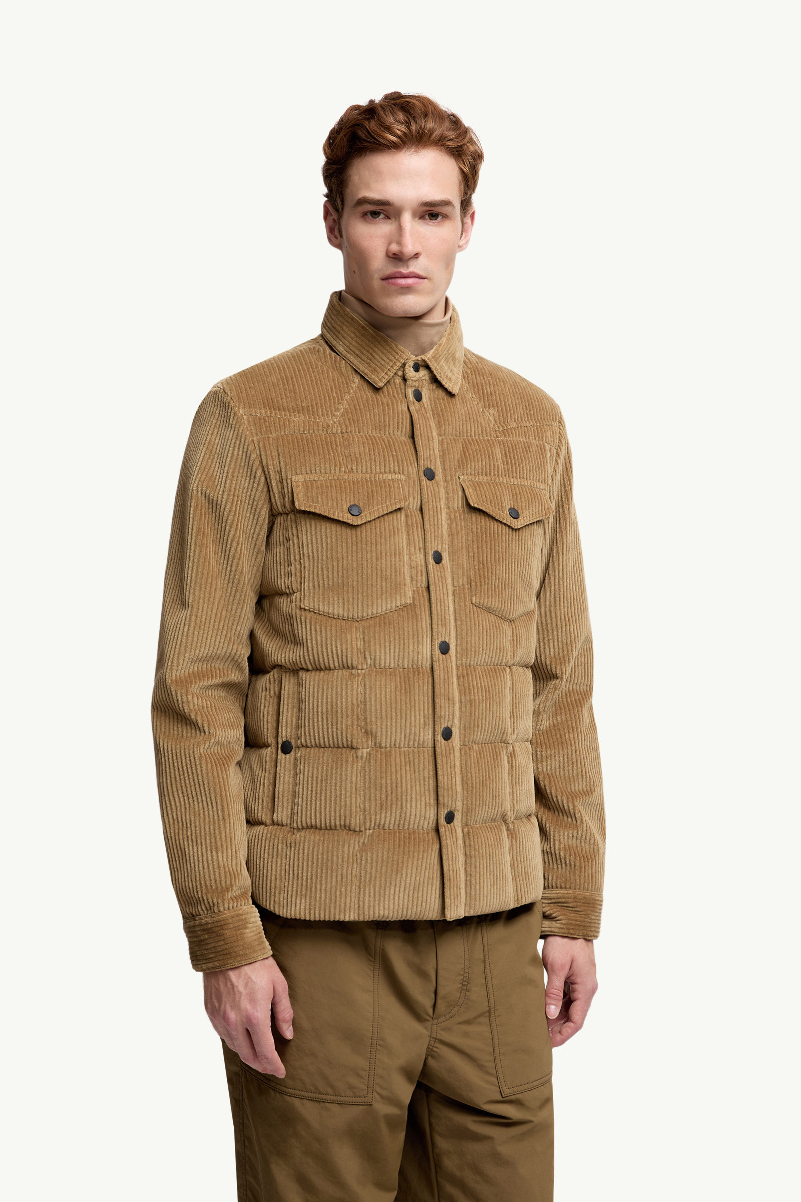 Gelt Corduroy Down Shirt Jacket - 3