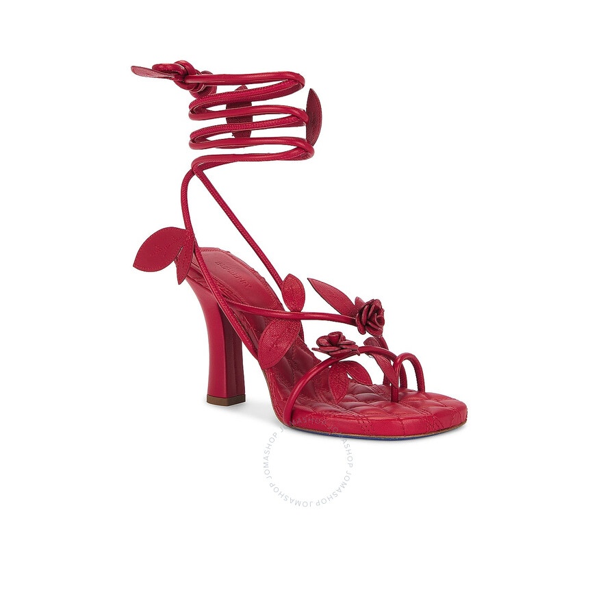 Burberry Ivy Flora Heeled Wrap Sandals - 3