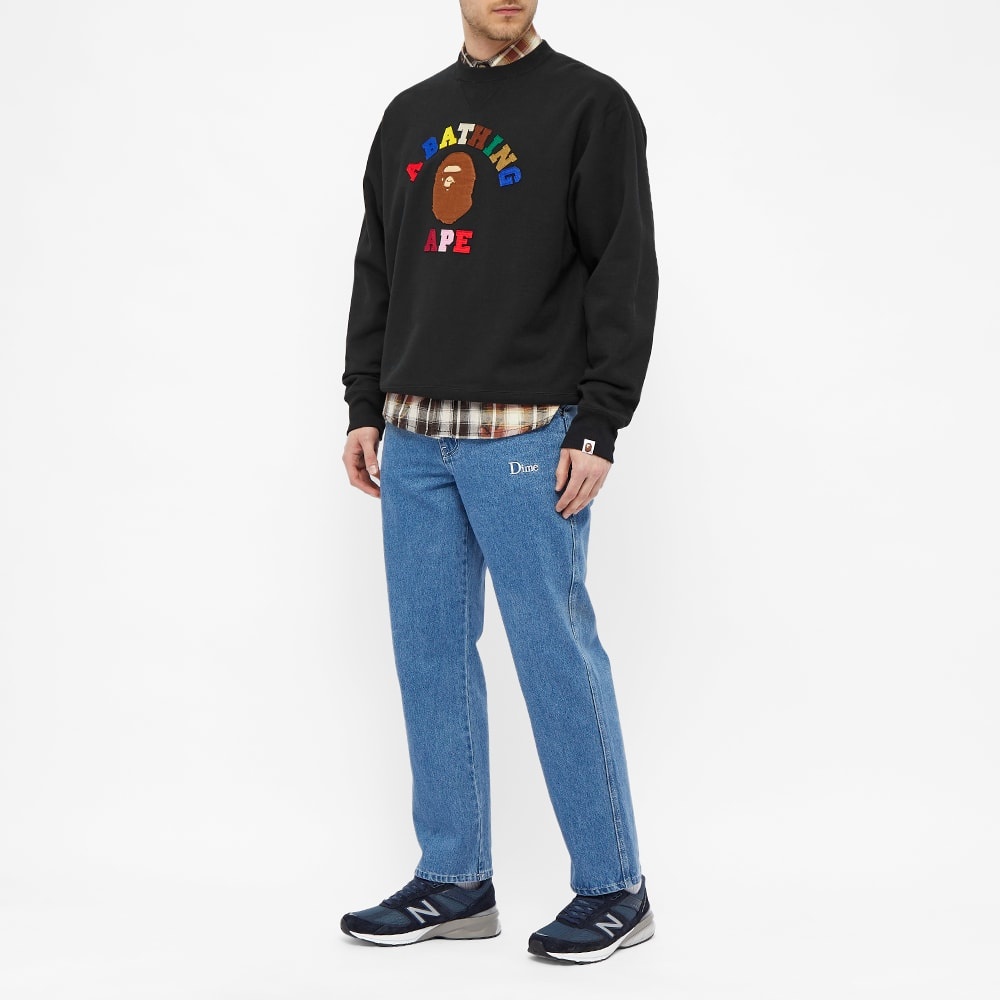 A Bathing Ape College Applique Relaxed Crew Sweat - 6