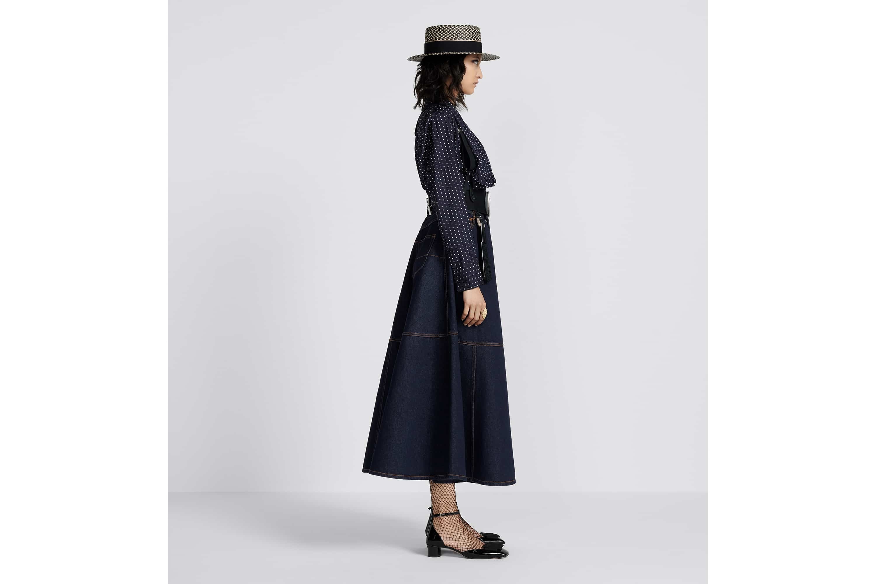 Flared Mid-Length Skirt - 5