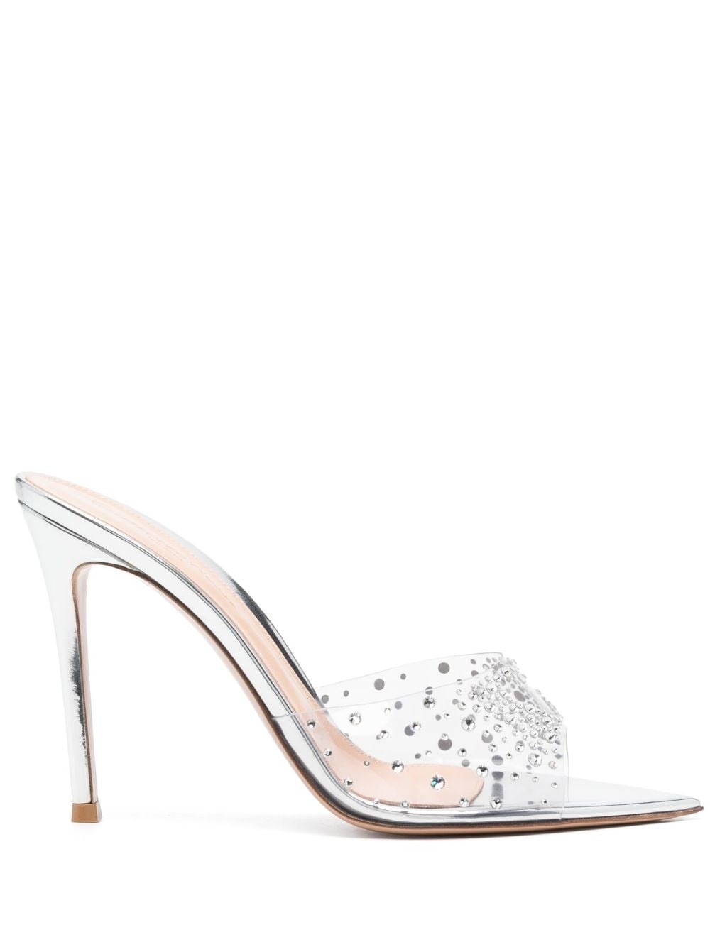 Elle crystal-embellished 110mm mules - 1