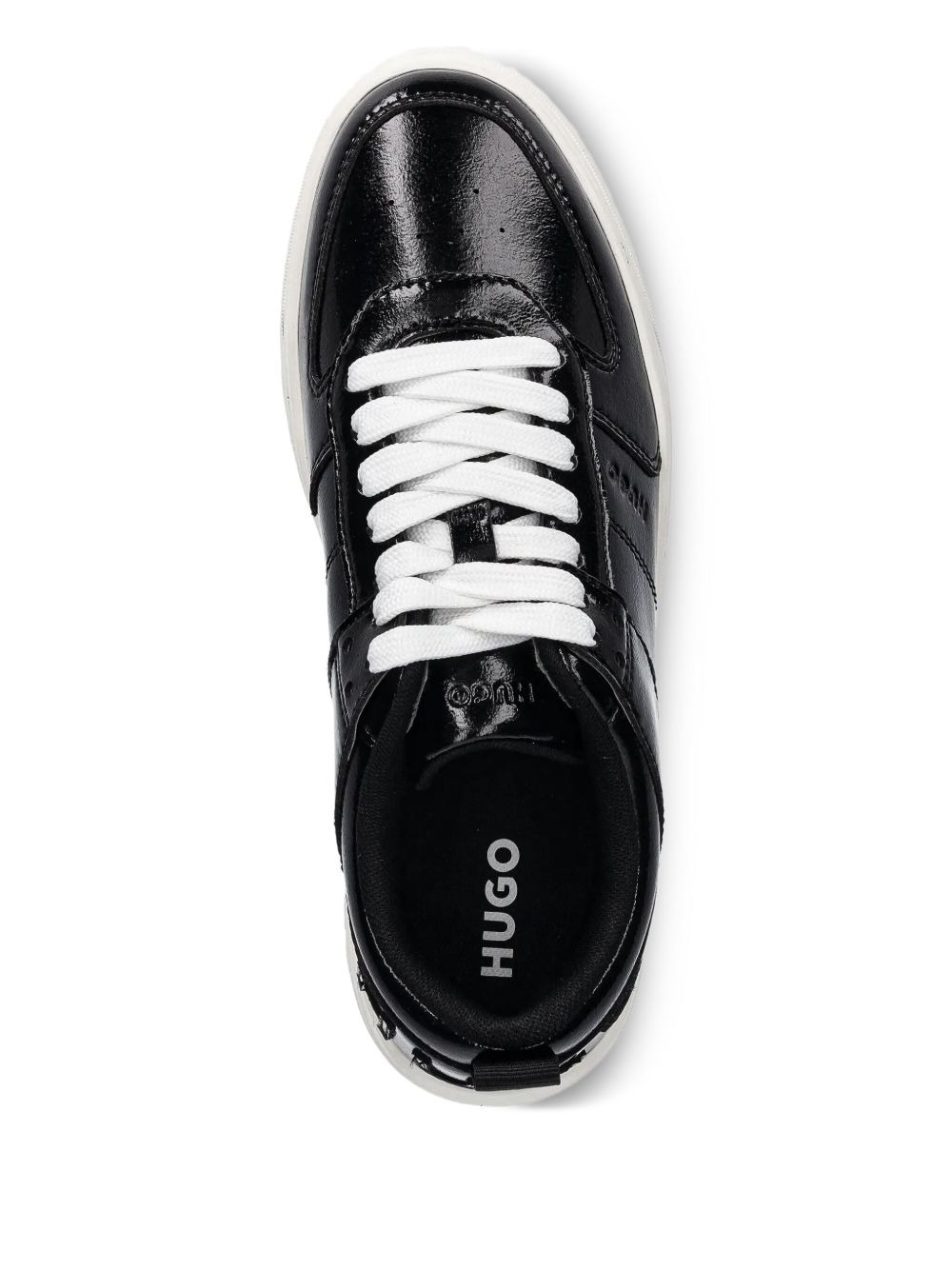 debossed-logo sneakers - 4