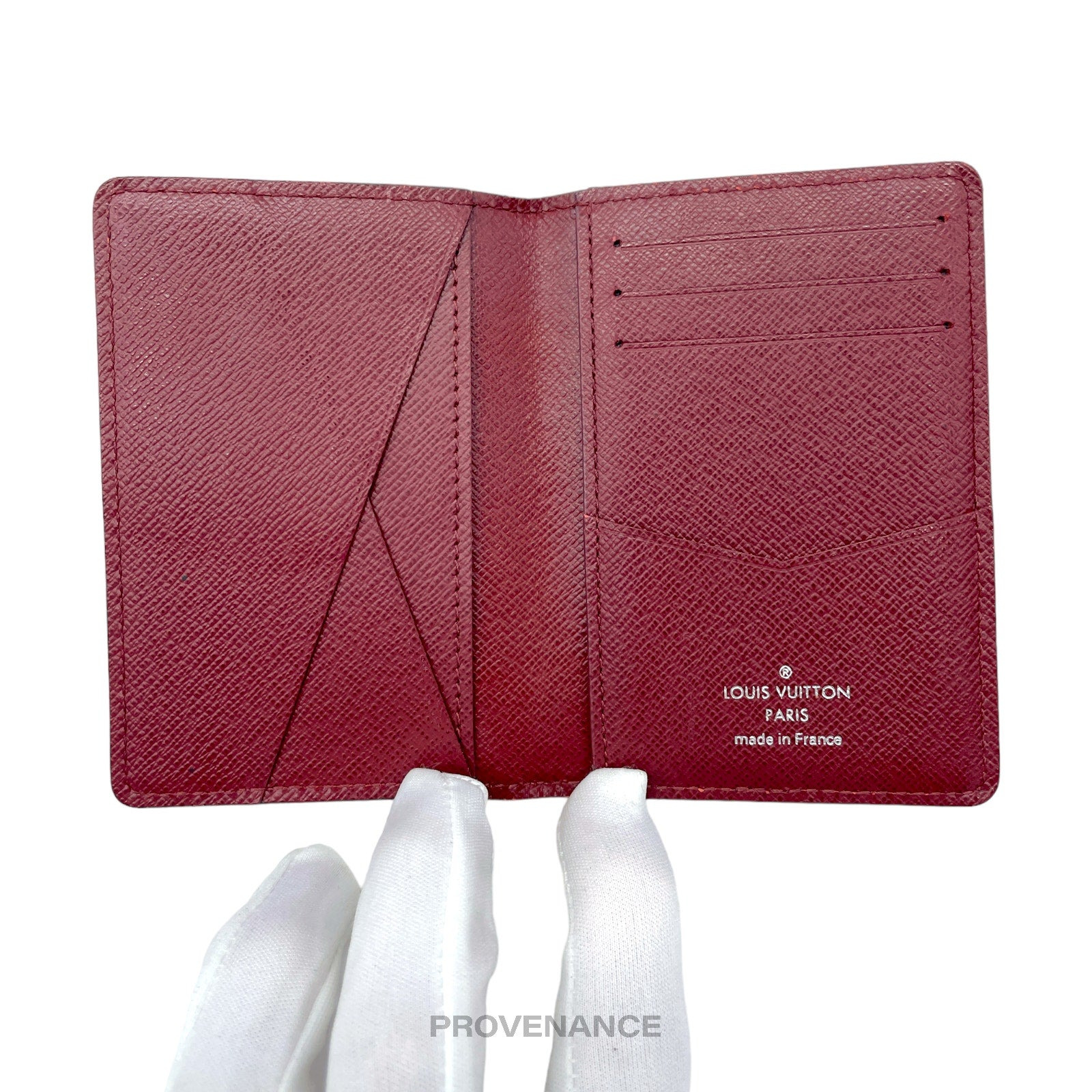 Louis Vuitton Pocket Organizer Wallet NM- Red Epi Leather - 8