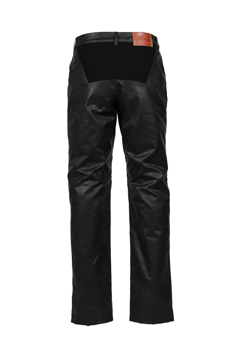 JUNTAE KIM EMBOSSING LEATHER TROUSERS / BLK outlook