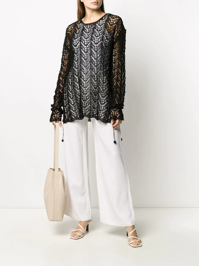 Jil Sander loose crochet jumper outlook