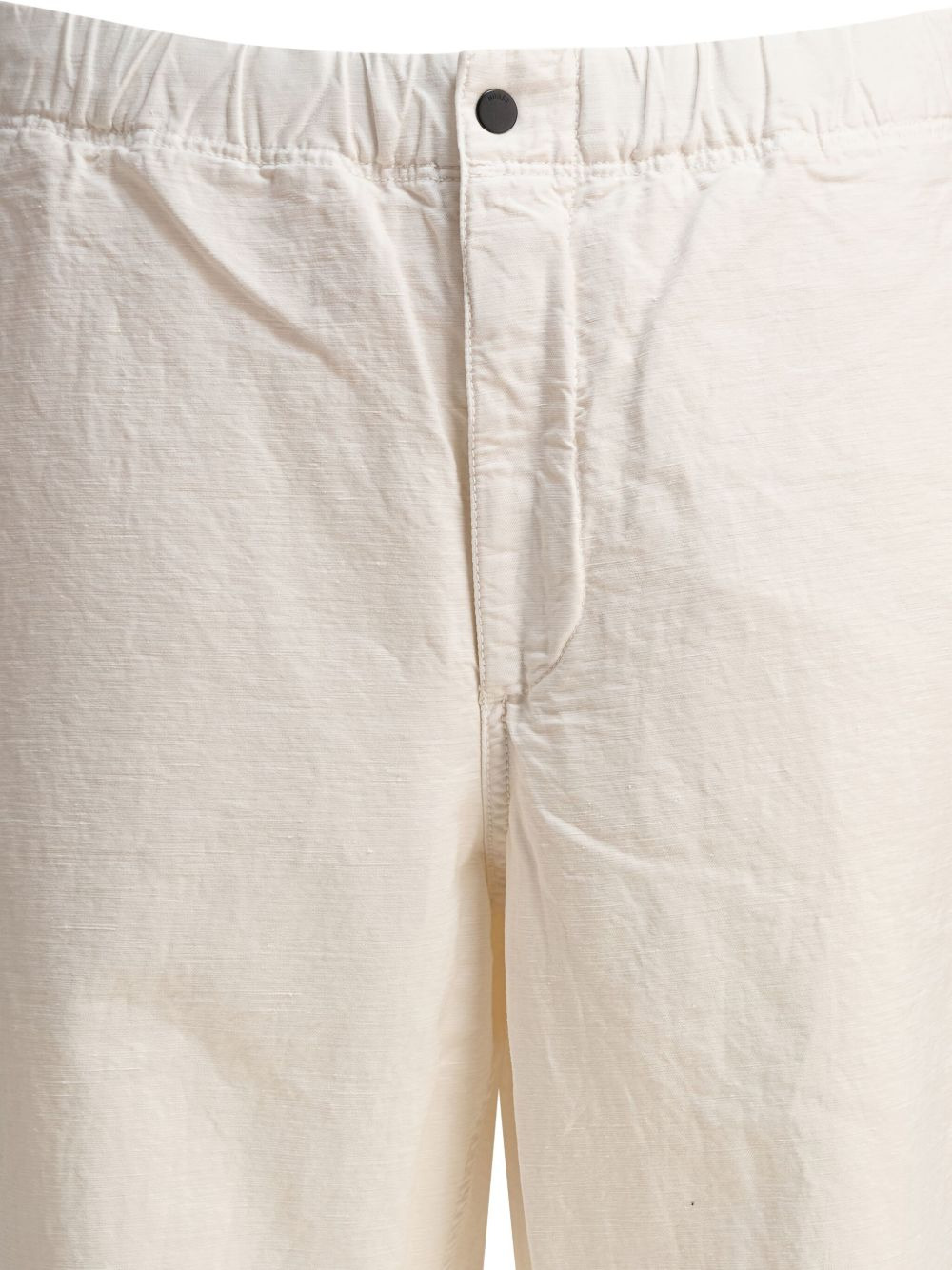 elasticated-waist cotton trousers - 3