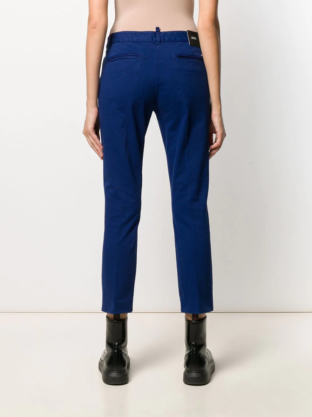 slim fit cropped trousers - 4