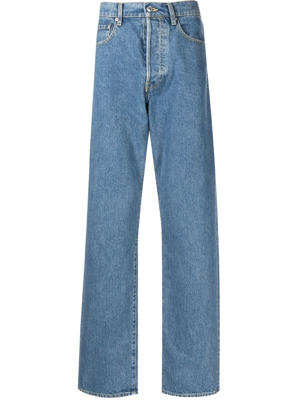 mid-rise straight-leg jeans - 1