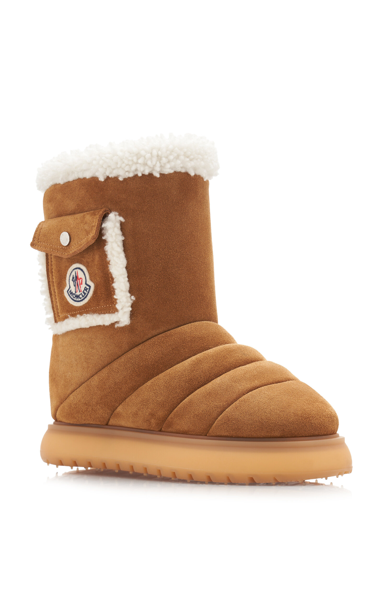 Gaia Pocket-Detailed Suede Ankle Boots tan - 5