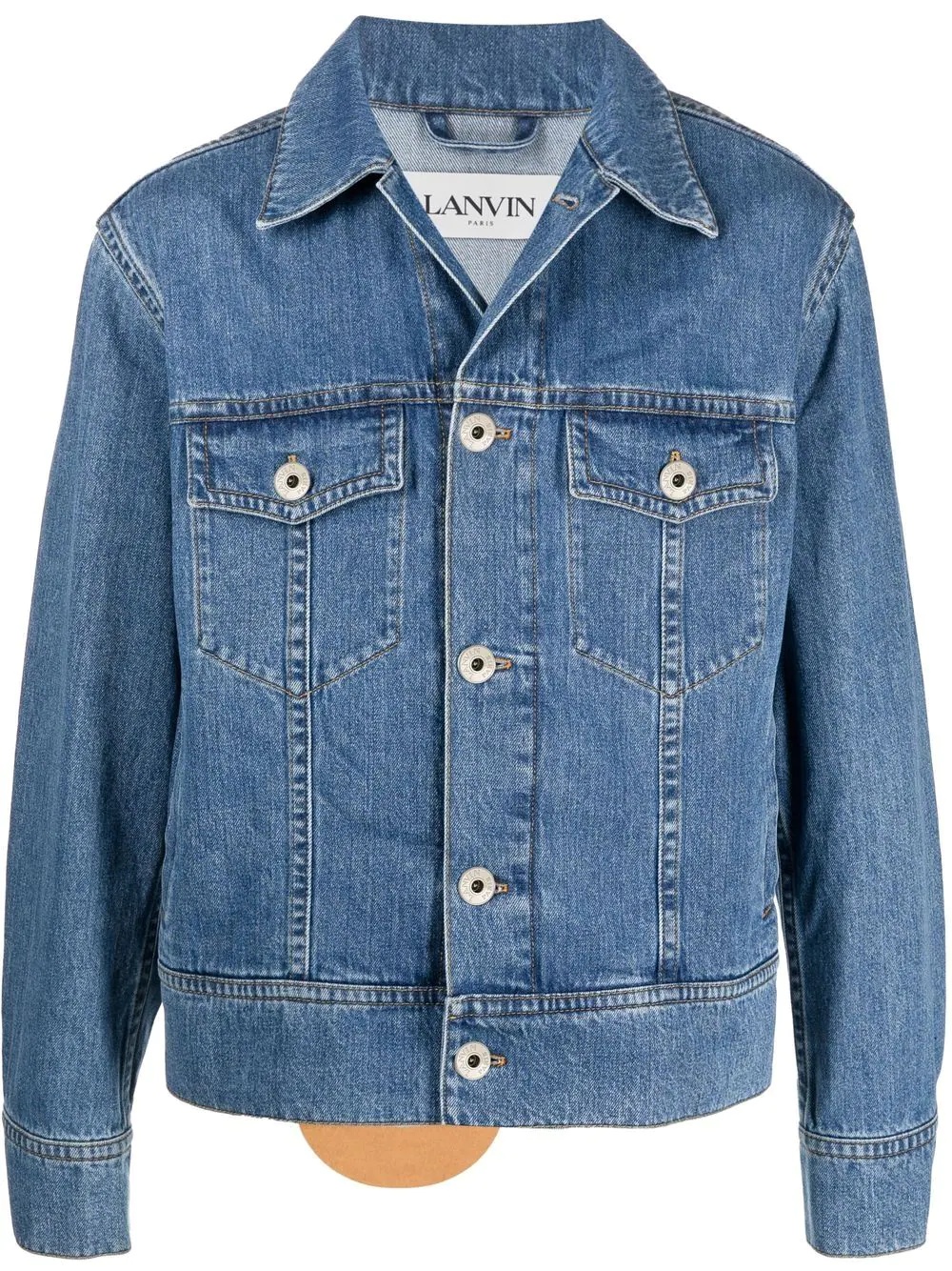 light wash denim jacket - 1