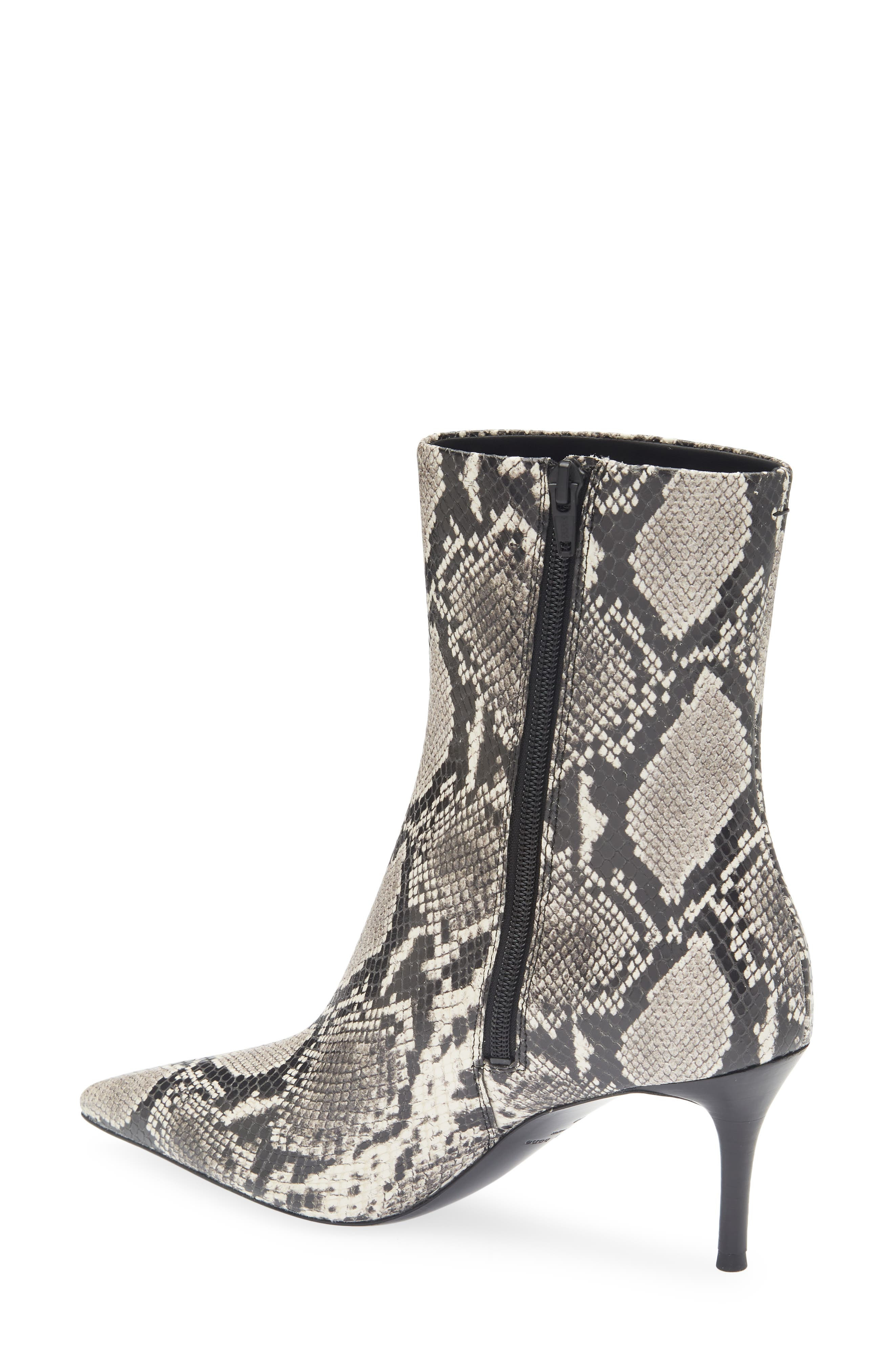 rag & bone Mercer Pointed Toe Bootie in White Snake at Nordstrom - 2