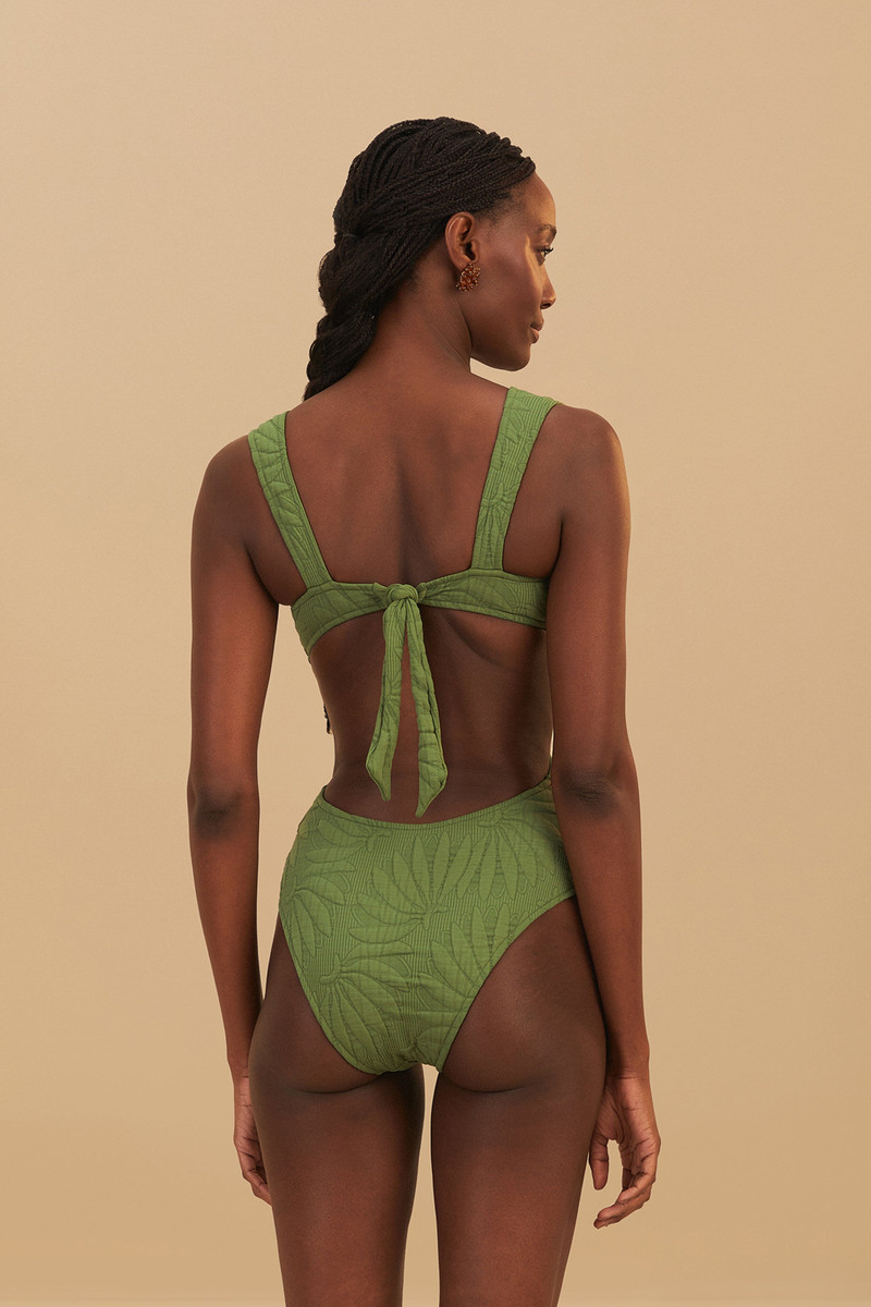 Green Copabanana Matelasse One Piece 3