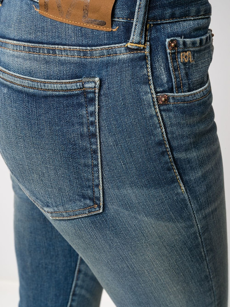 stonewashed mid-rise skinny jeans 5