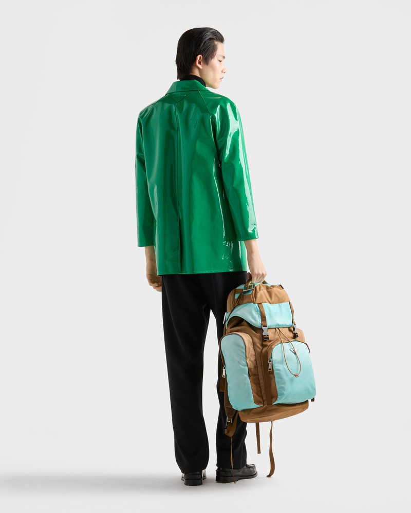 Shiny nappa leather caban jacket 5