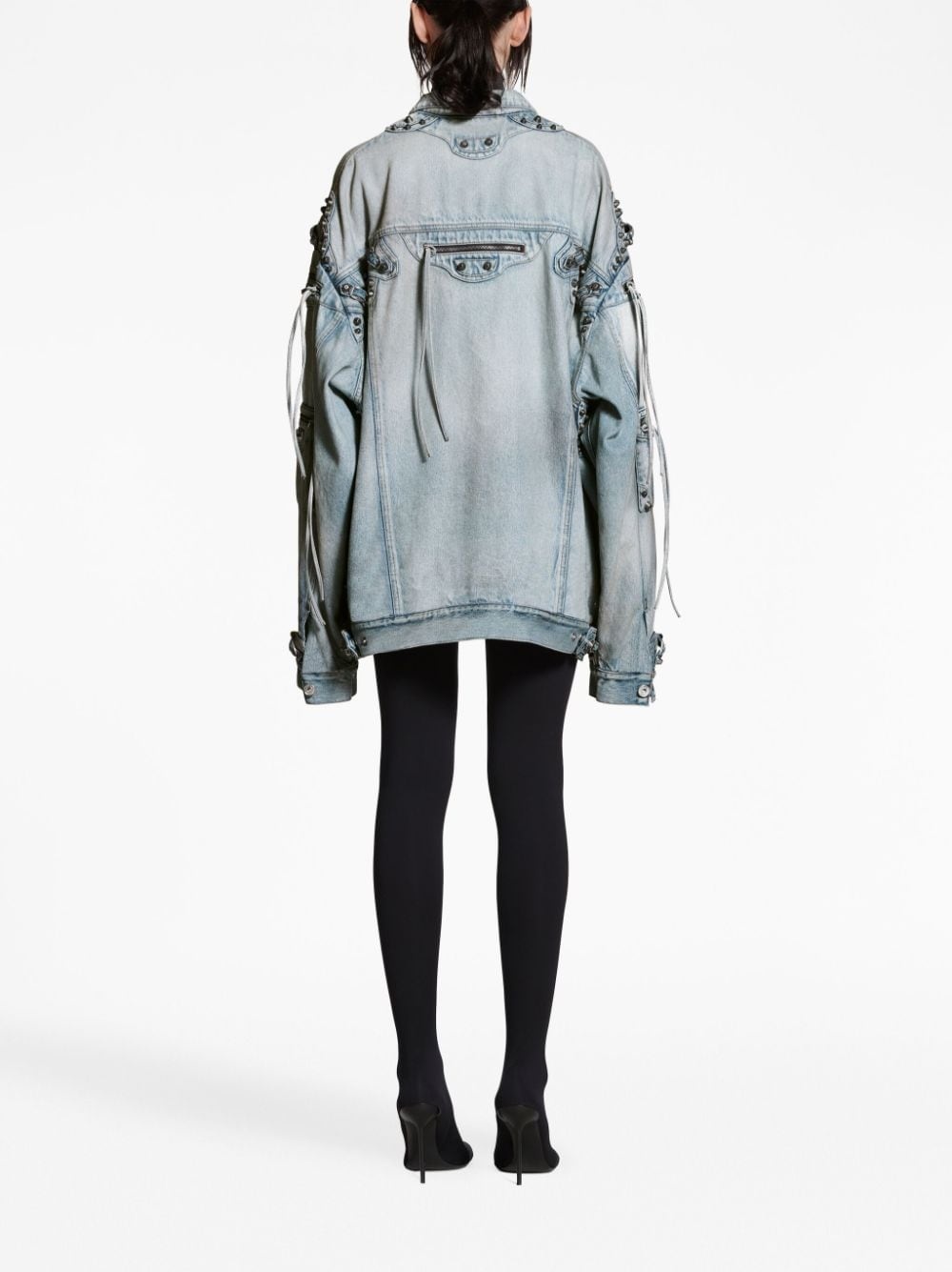stud-detail denim jacket - 4