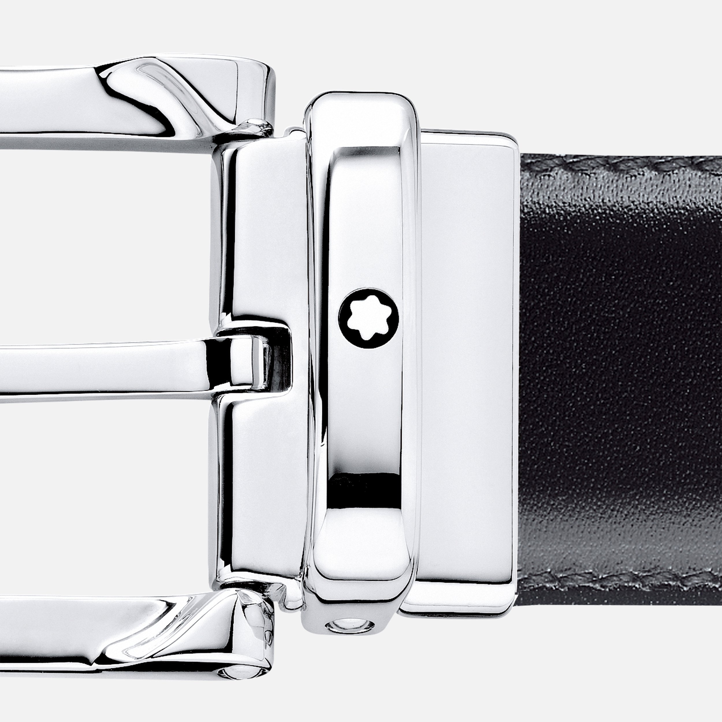 Black/brown 30 mm reversible leather belt - 4