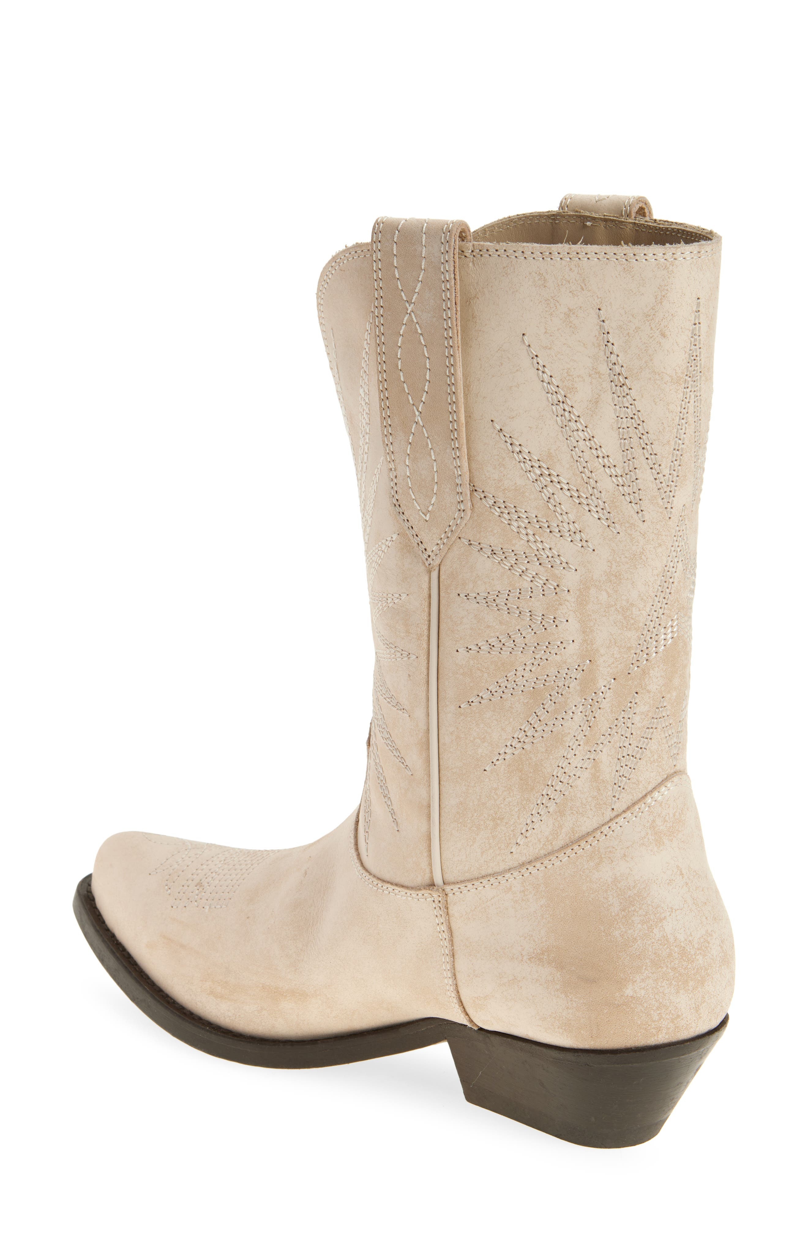 Golden Goose Wish Star Short Western Boot in Butter at Nordstrom - 2