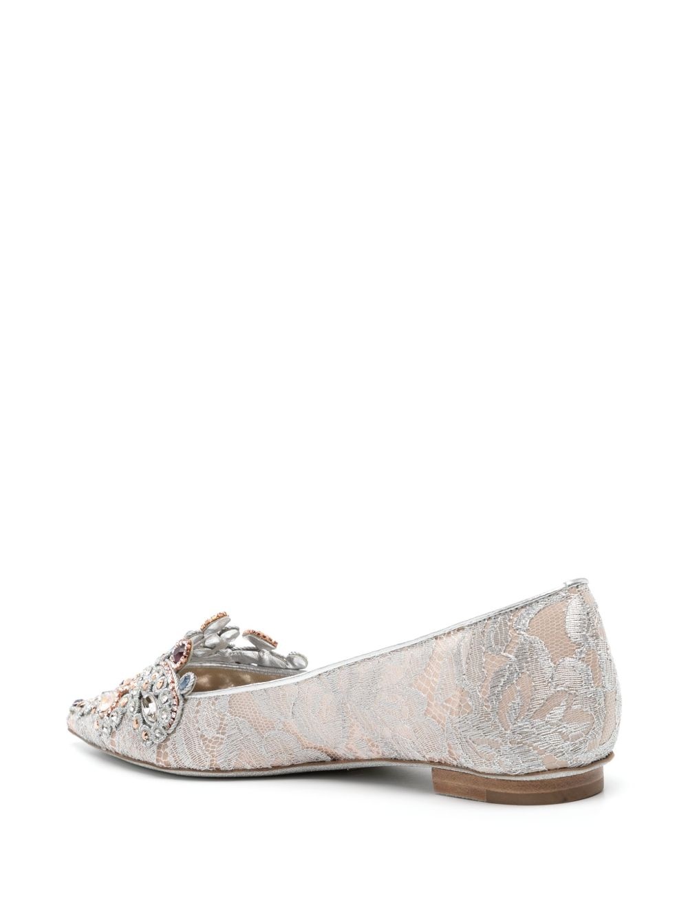 Cinderella crystal ballerina shoes - 3