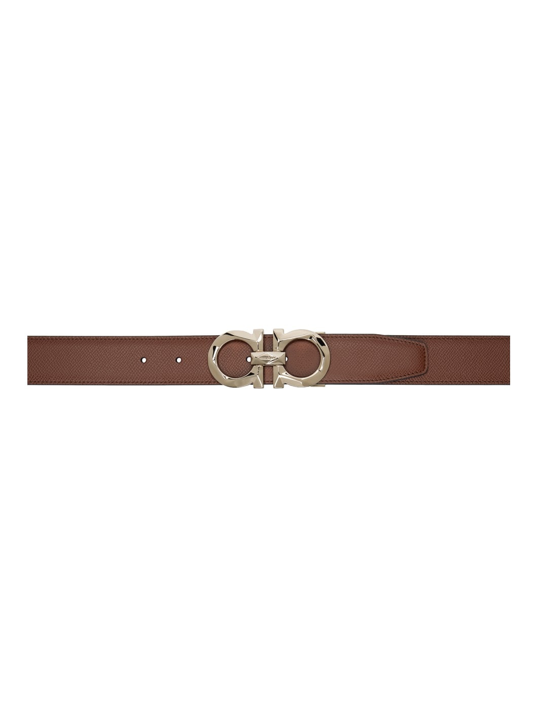 Brown & Black Gancini Reversible Belt - 1