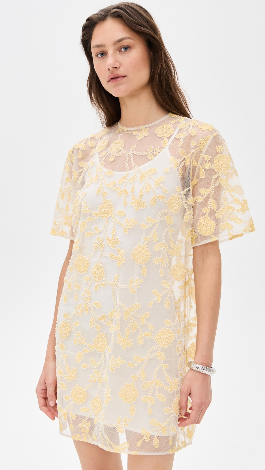 Flower Beads Boxy Dress - 2