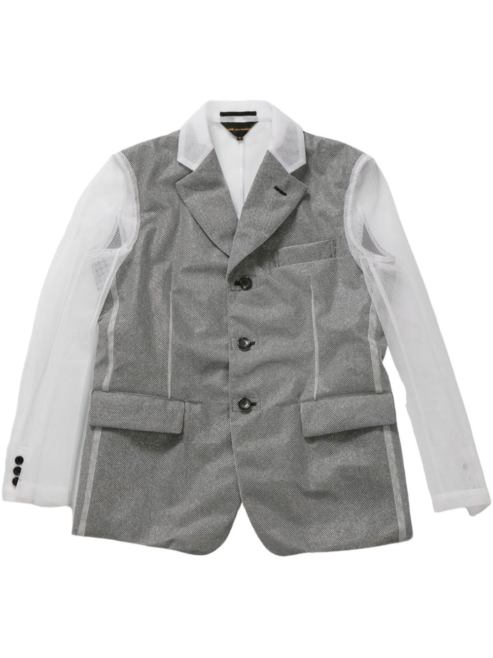 transparent-panelling blazer - 1