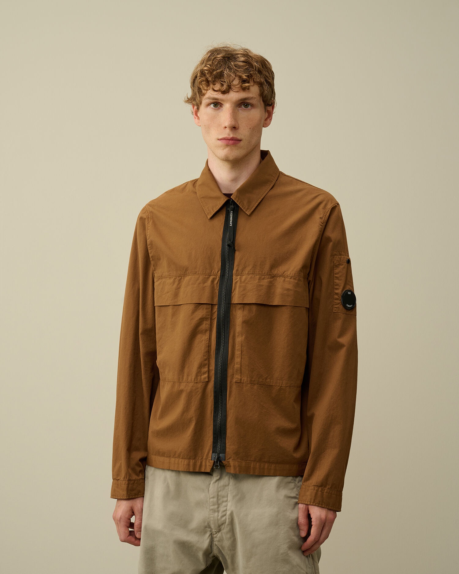 Organic Gabardine Zipped Utility Overshirt - 2