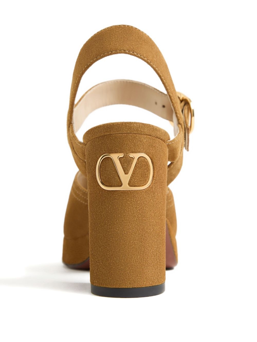 FAWCETTE PLATFORM CRUST LEATHER SANDAL 100MM - 6