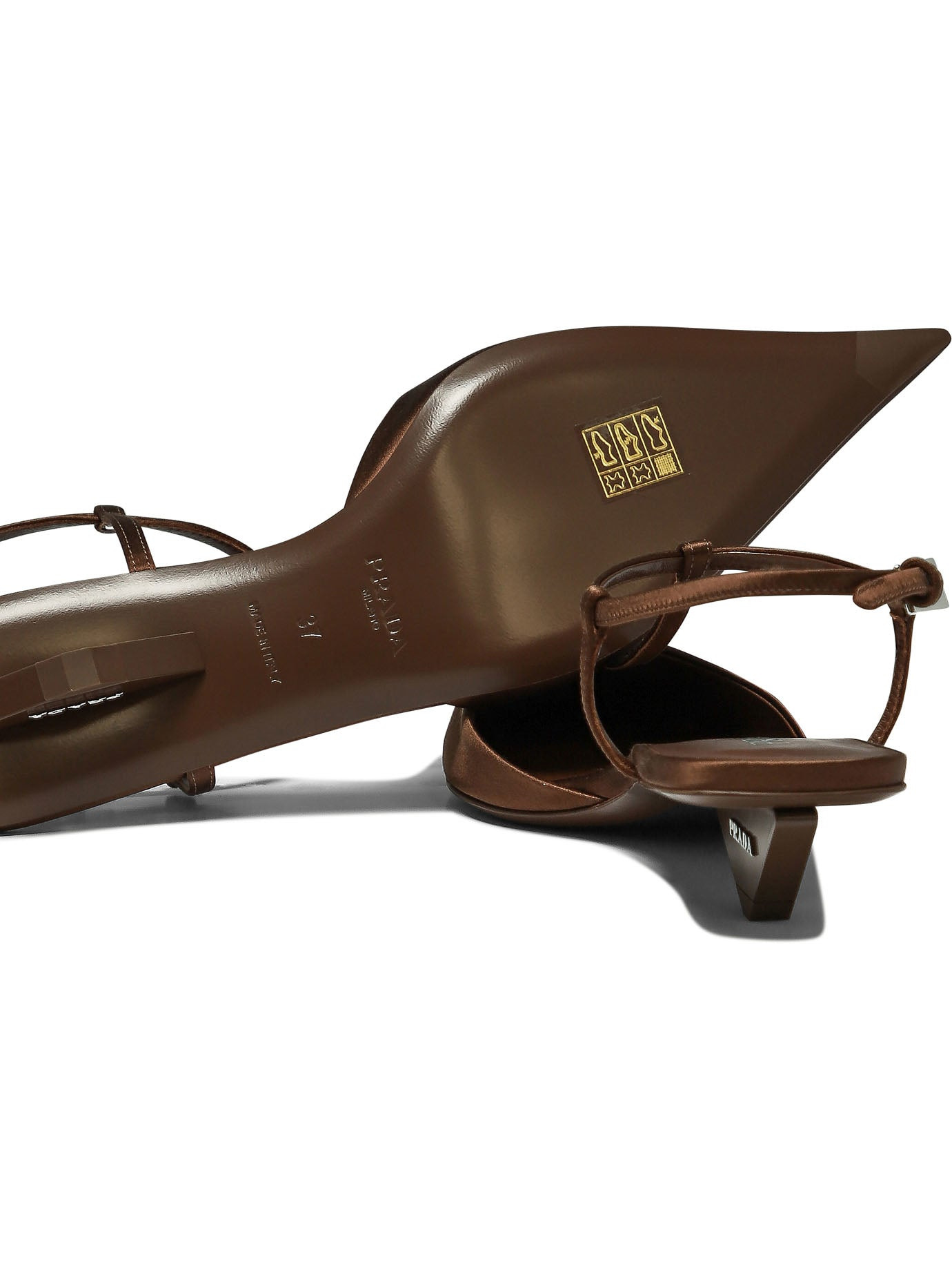 Prada Satin Slingback Pumps - 5