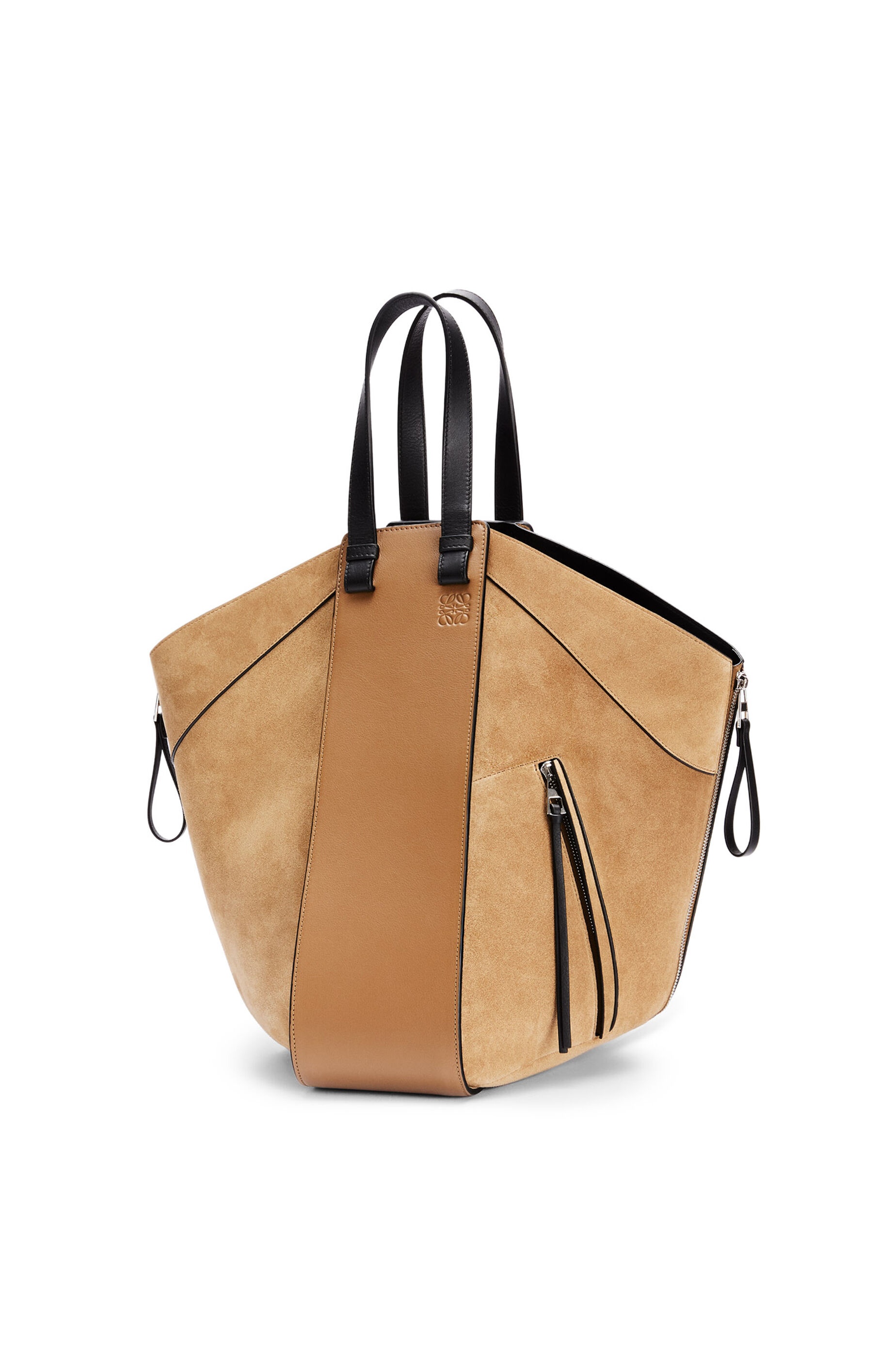 Hammock tote bag in calfskin and suede - 1