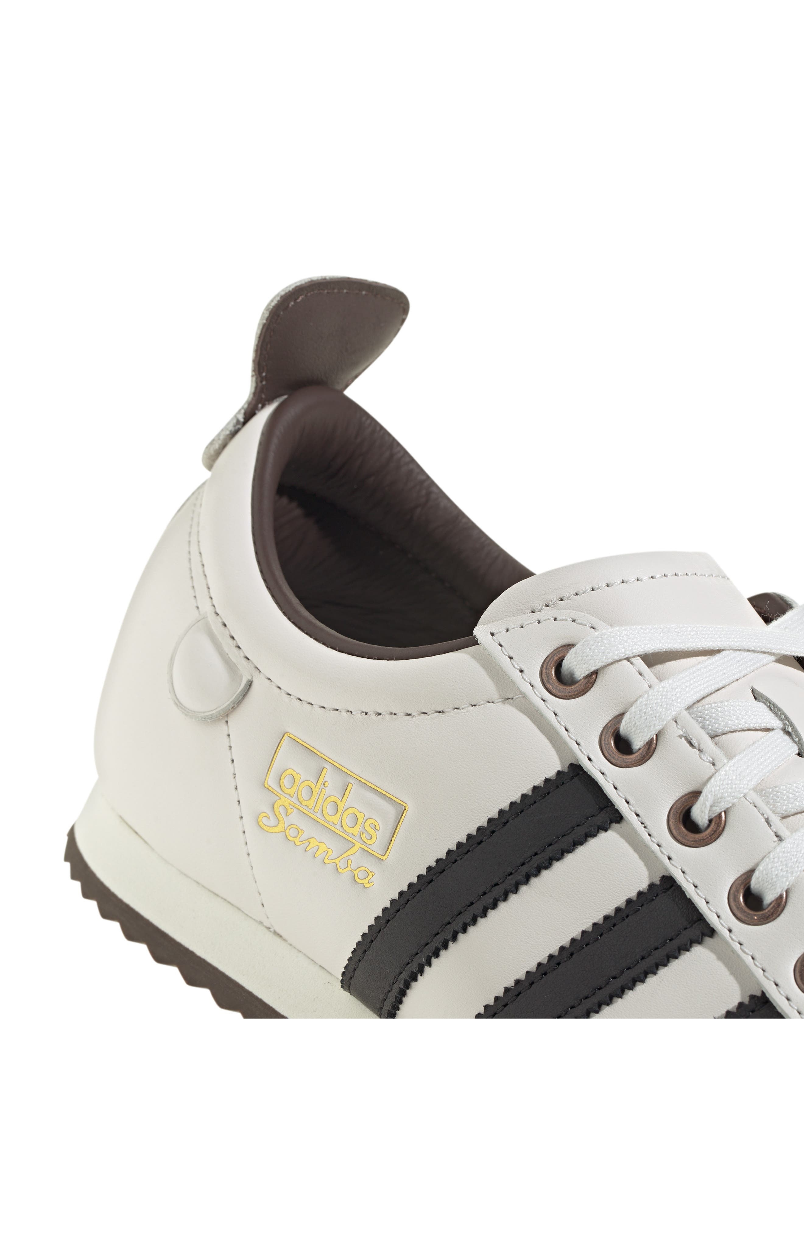 adidas Samba 62 Sneaker in Cloud White/Black/Brown at Nordstrom - 9