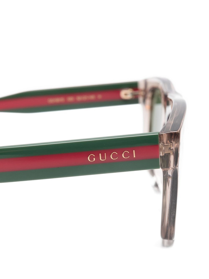 stripe rectangle-frame sunglasses 3