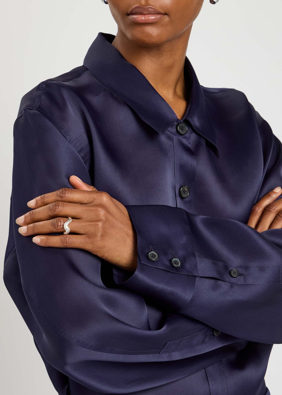 Khaite Herschel Silk-organza Shirt - 5