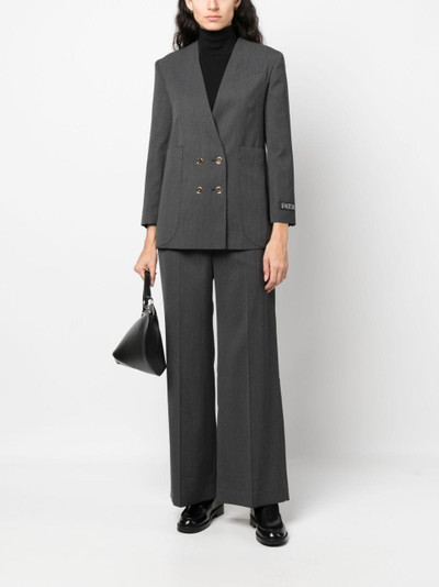 PATOU double-breasted stretch-wool blazer outlook