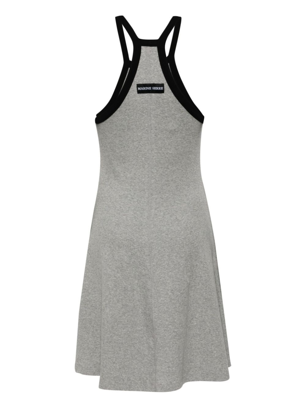logo-embroidered ribbed minidress - 2