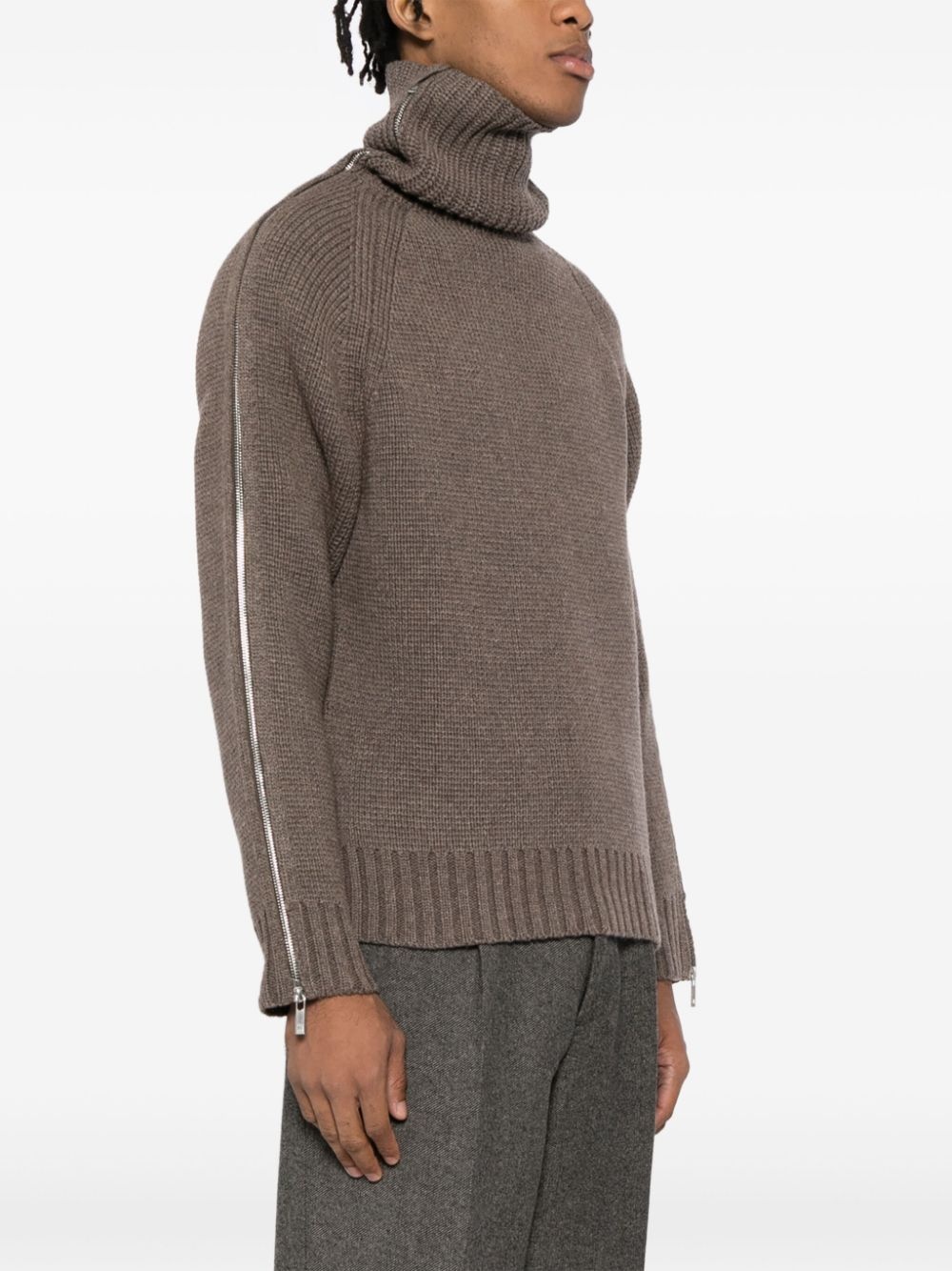 suitcase turtleneck jumper - 3