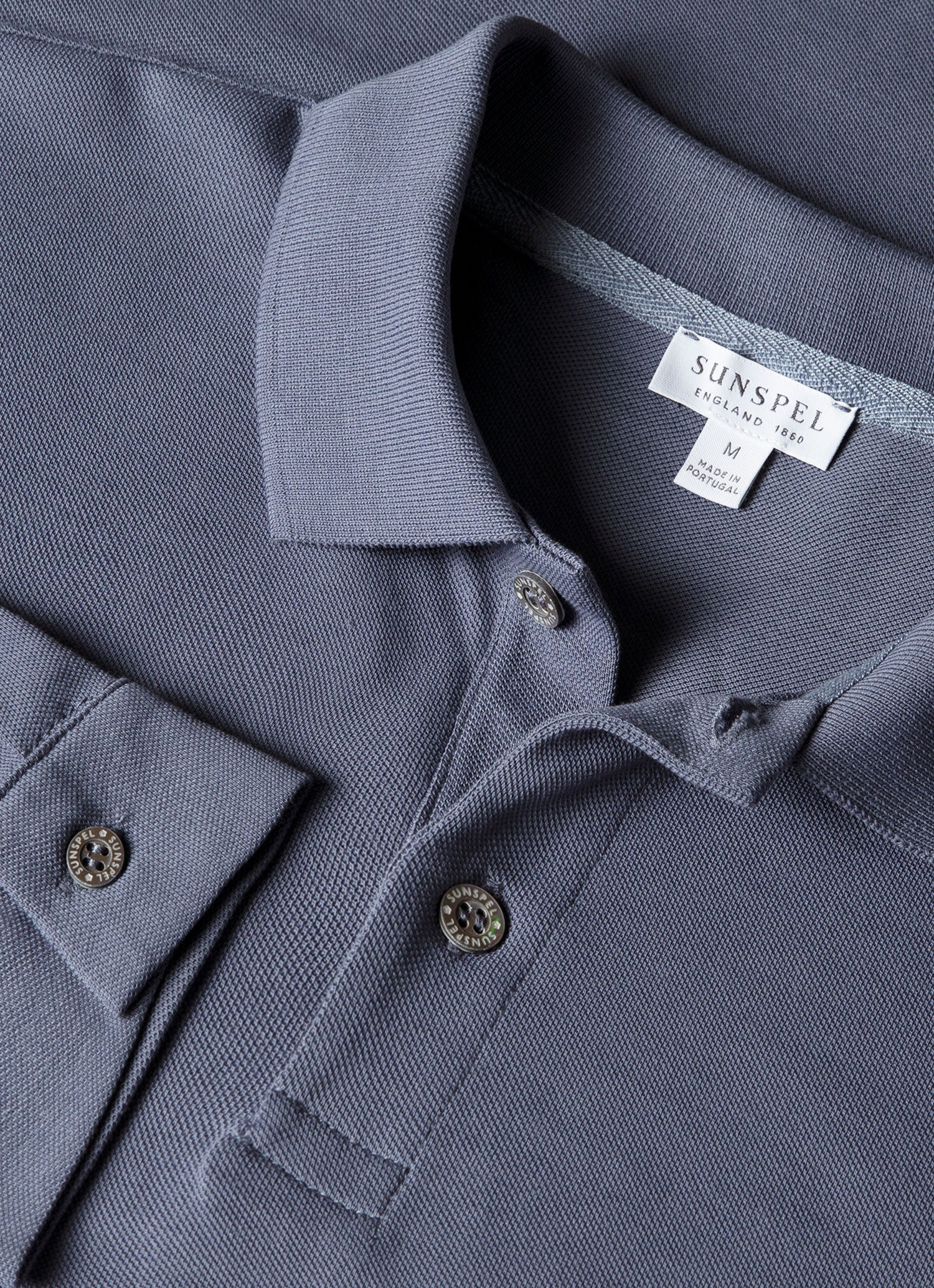 Long Sleeve Piqué Polo Shirt - 4