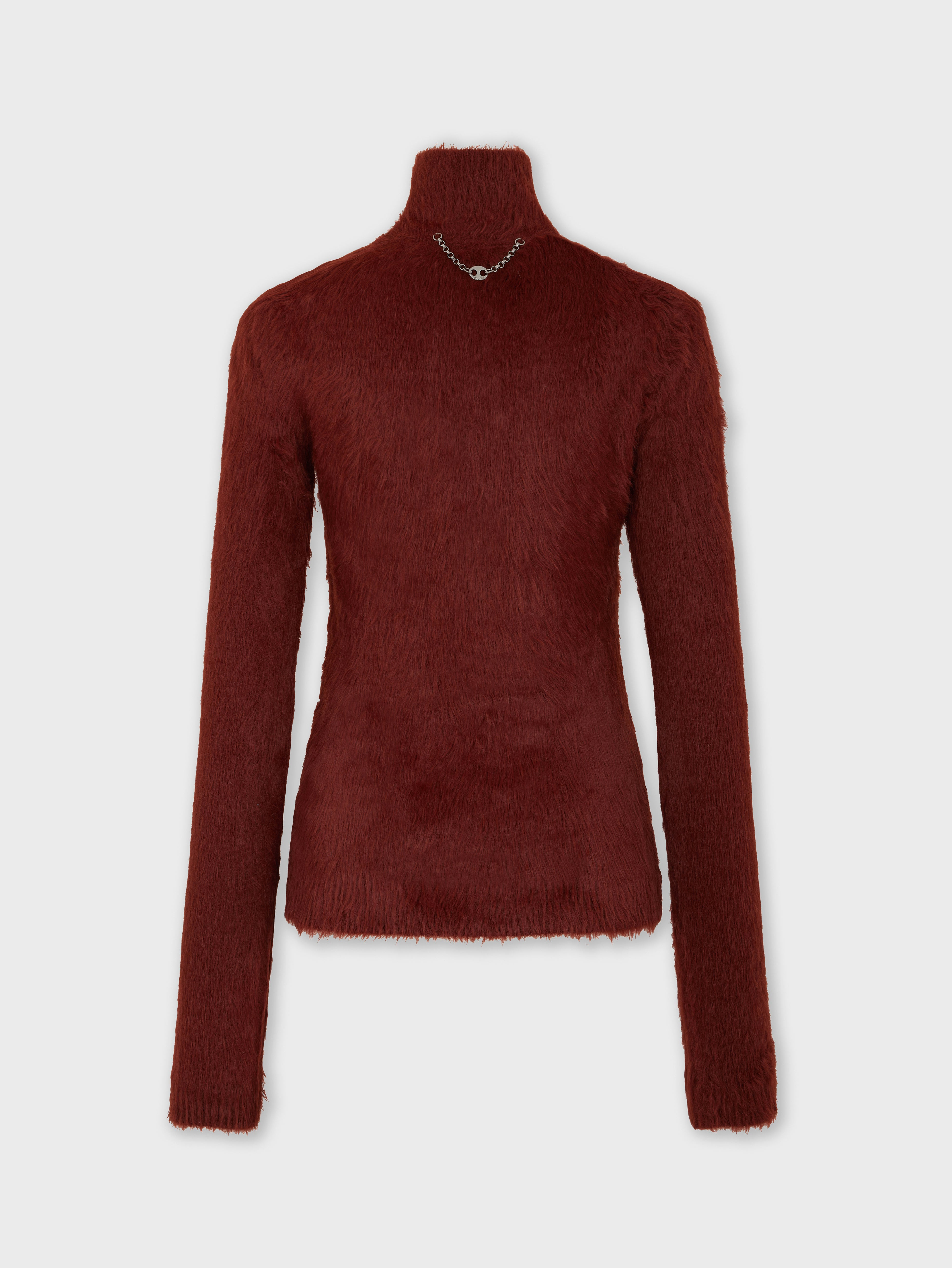 TURTLE-NECK TOP IN BRUSHED KNIT - 5