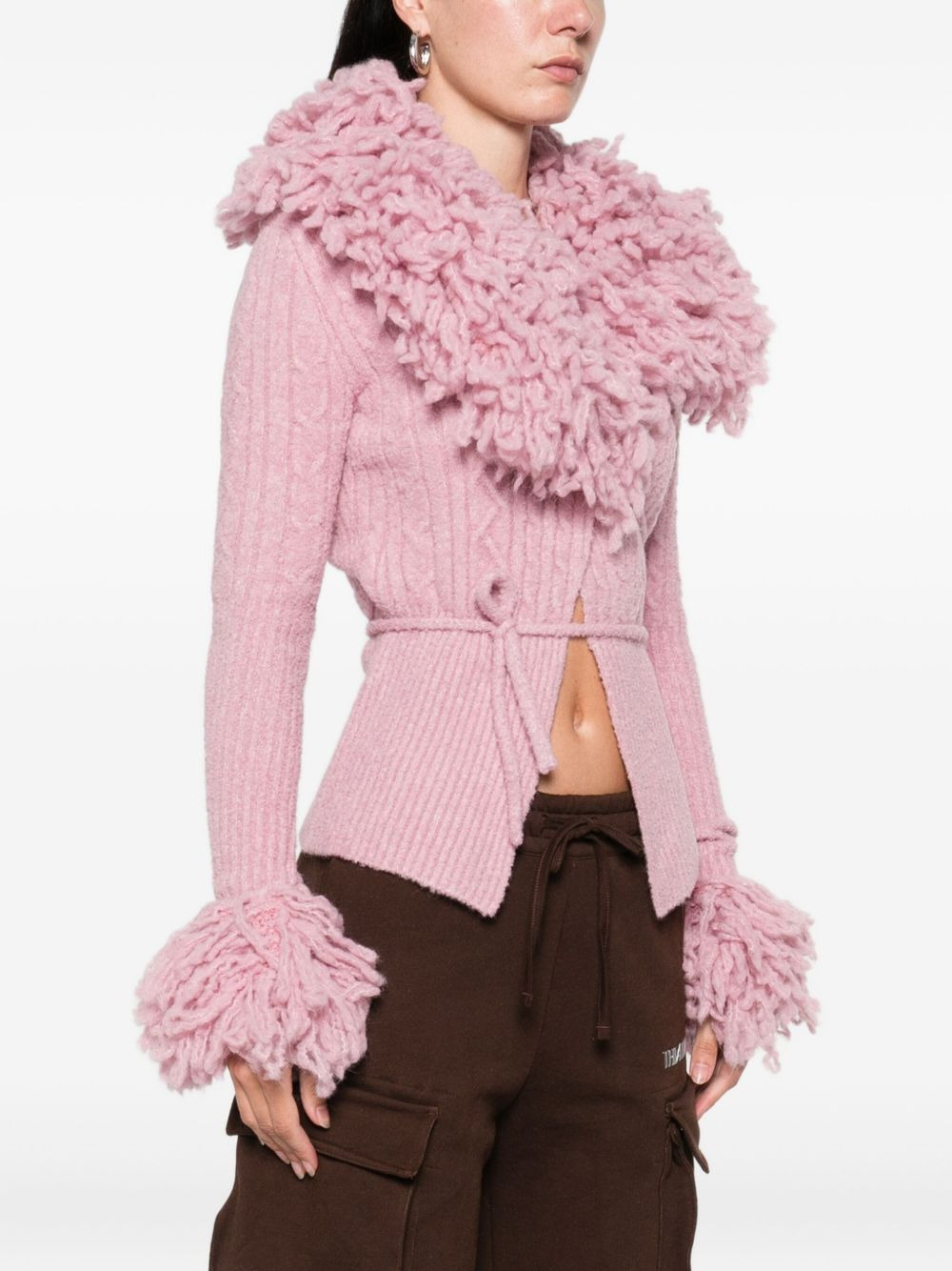 cable-knit cardigan - 3